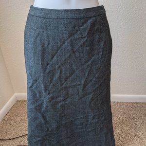 Boden blue herringbone pattern pencil skirt sz 12L